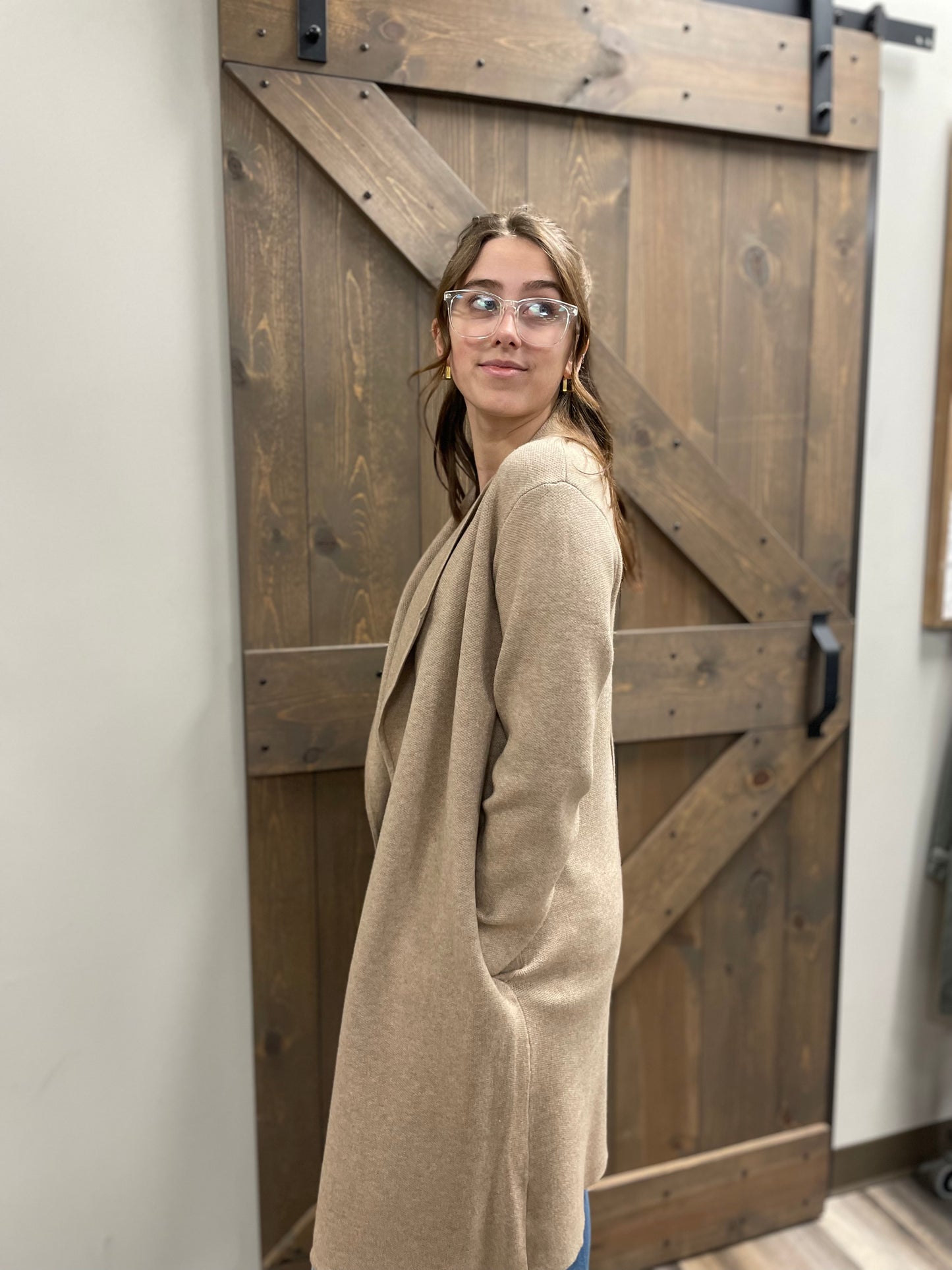 Olive & Brown Fleece Jacket