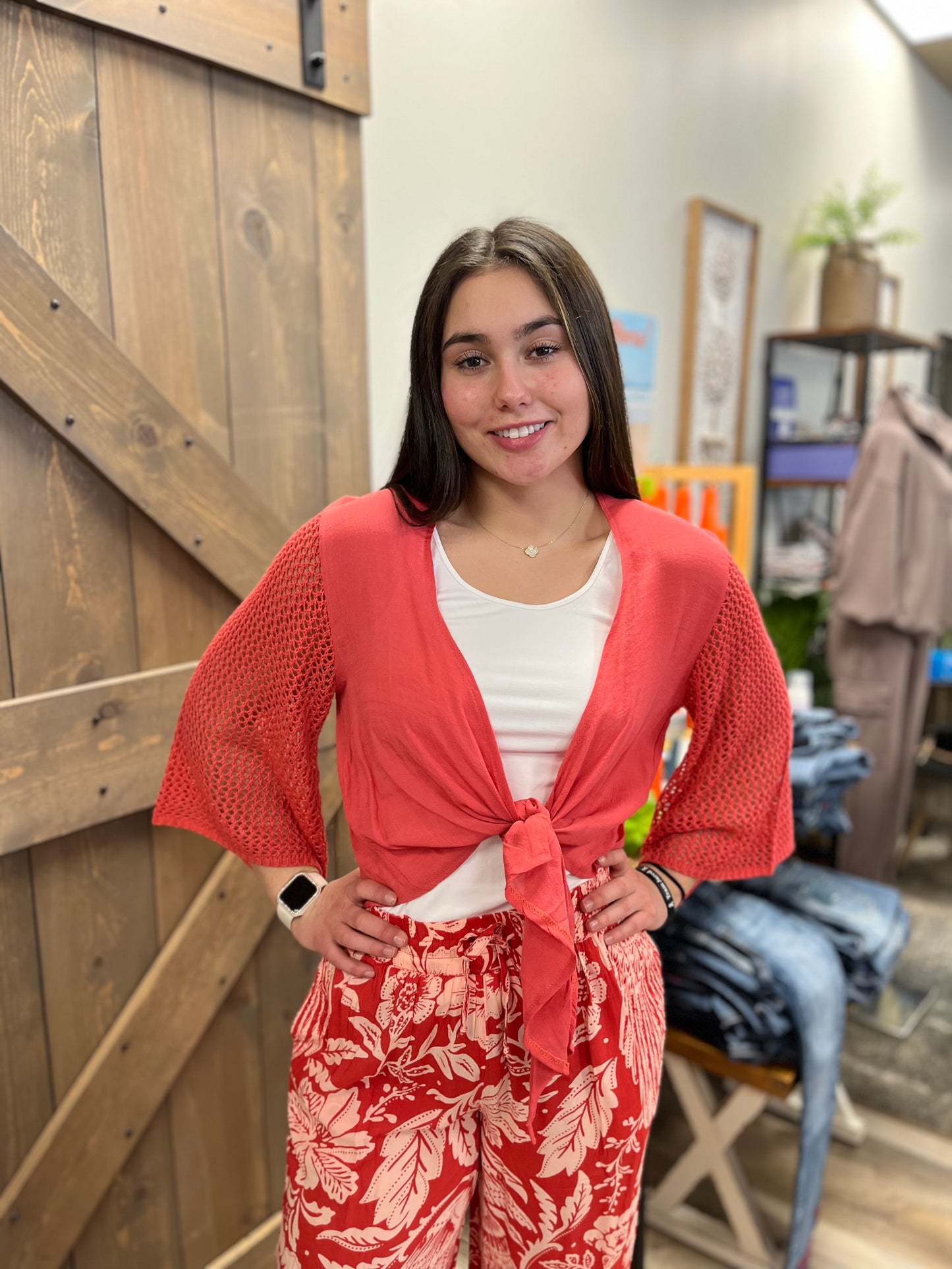 Lella Hoodie- Brick Red