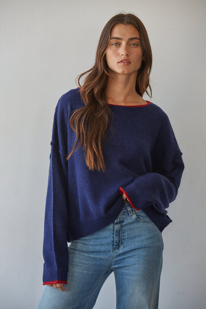 By Together Eliora Pullover - Navy