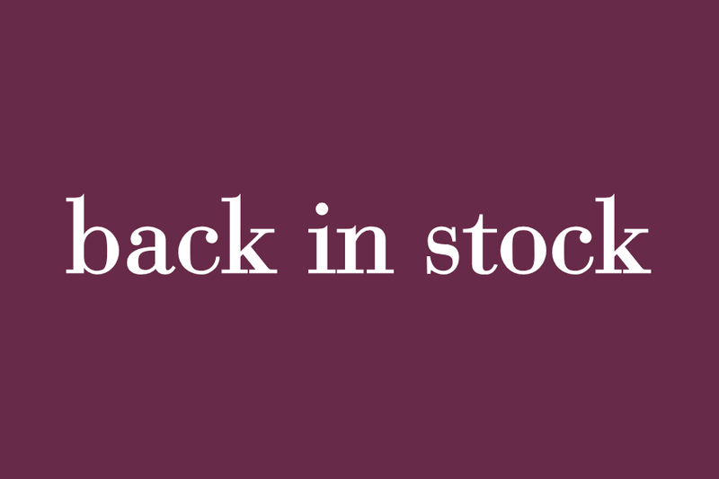 Back in Stock