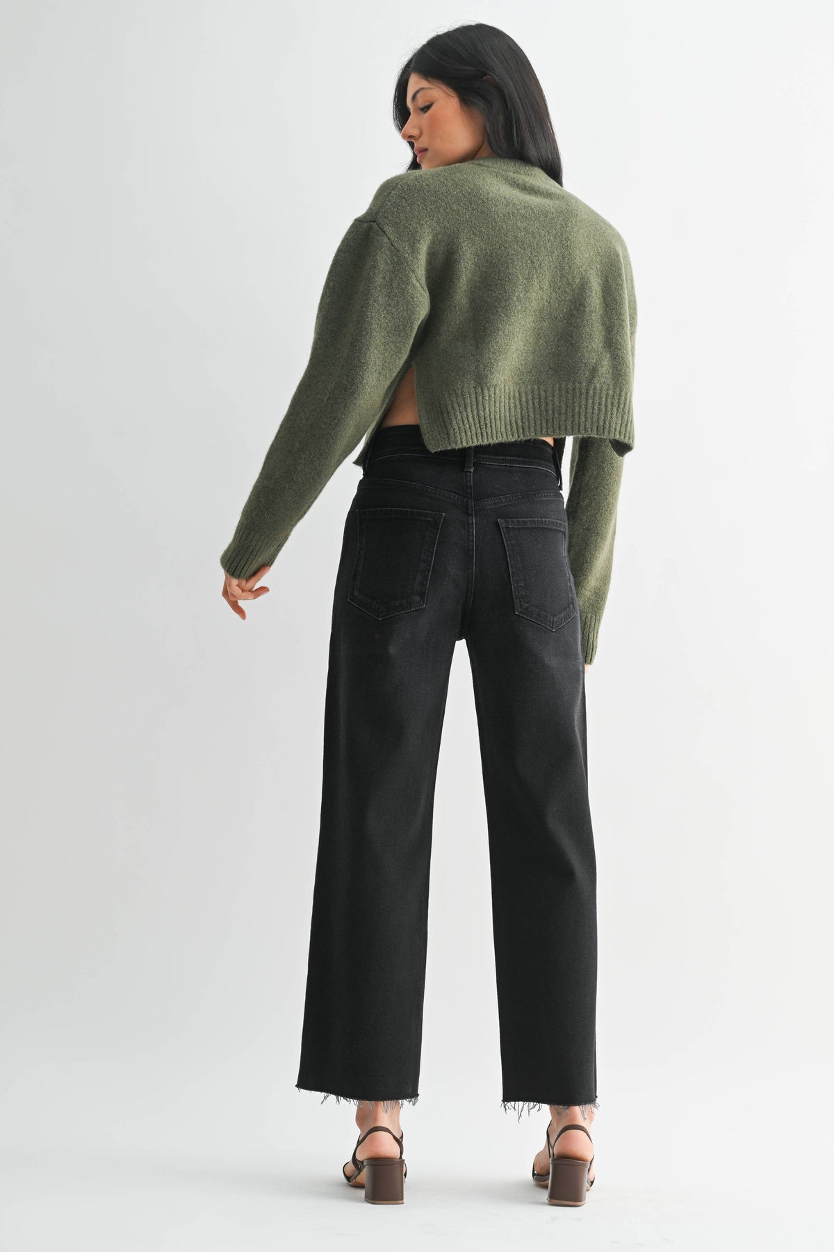 Just Black Utility Wide Leg - Washed Black