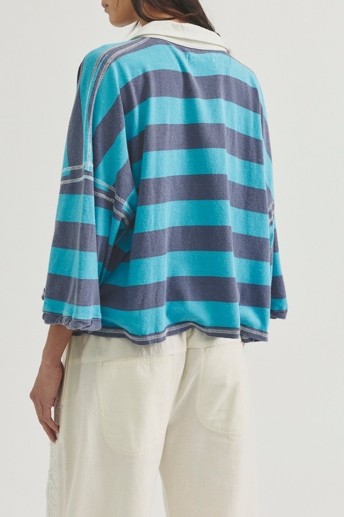 Free People Auggie Tee - Night Shadow, side view
