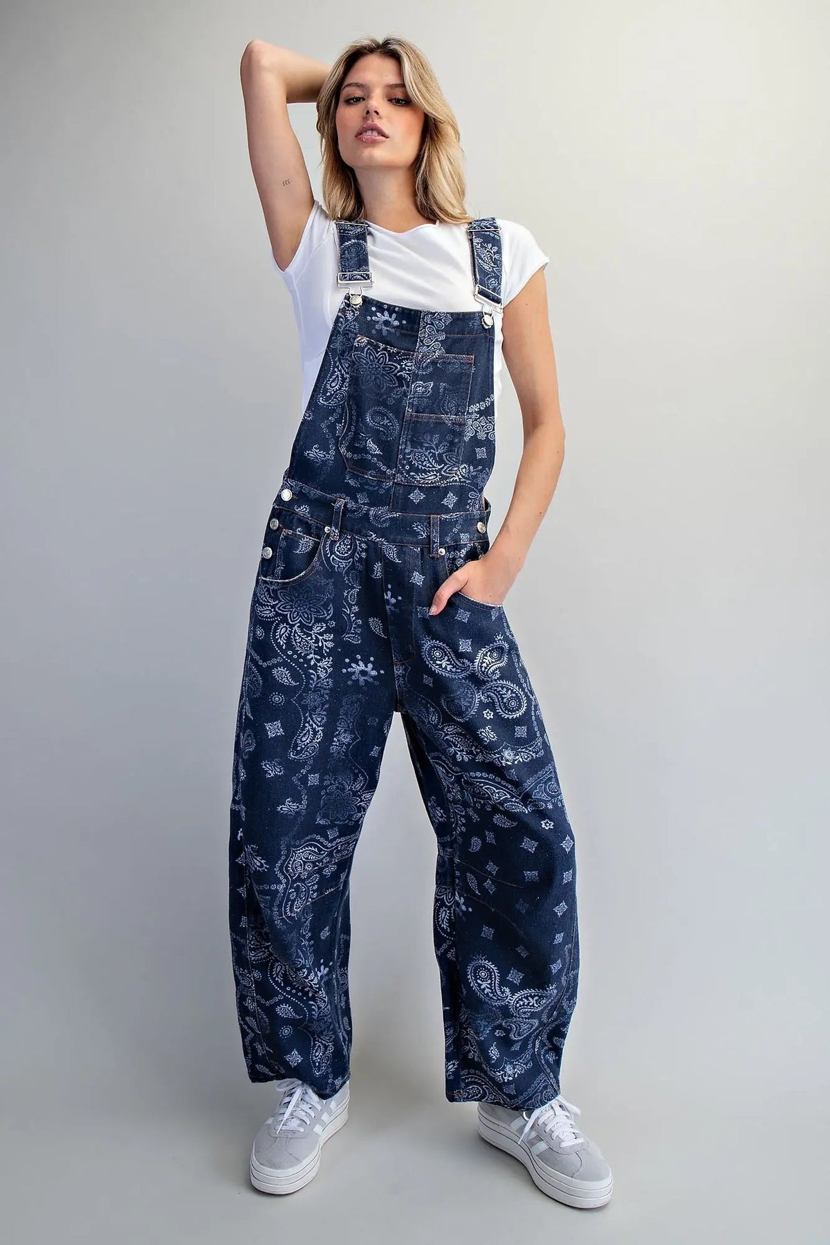 Eesome Bandana Printed Jumpsuit - Midnight