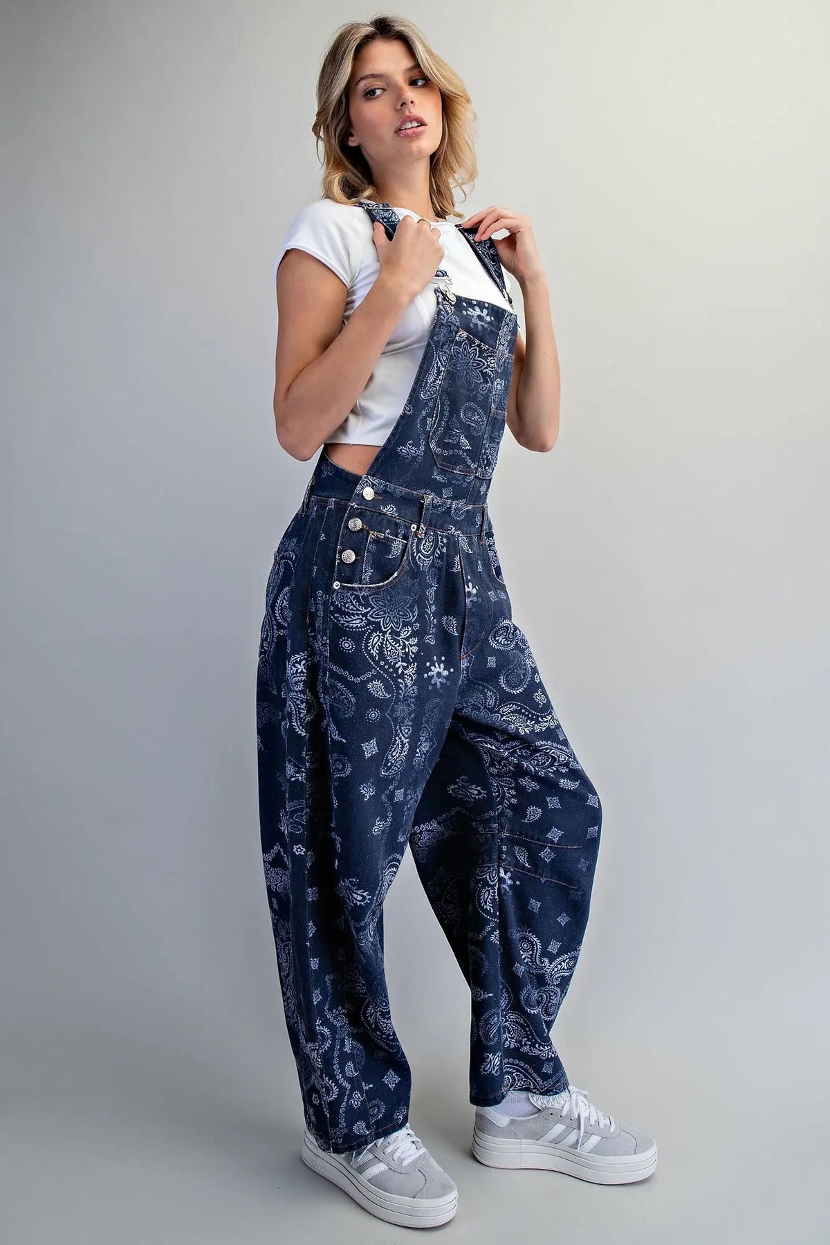 Eesome Bandana Printed Jumpsuit - Midnight
