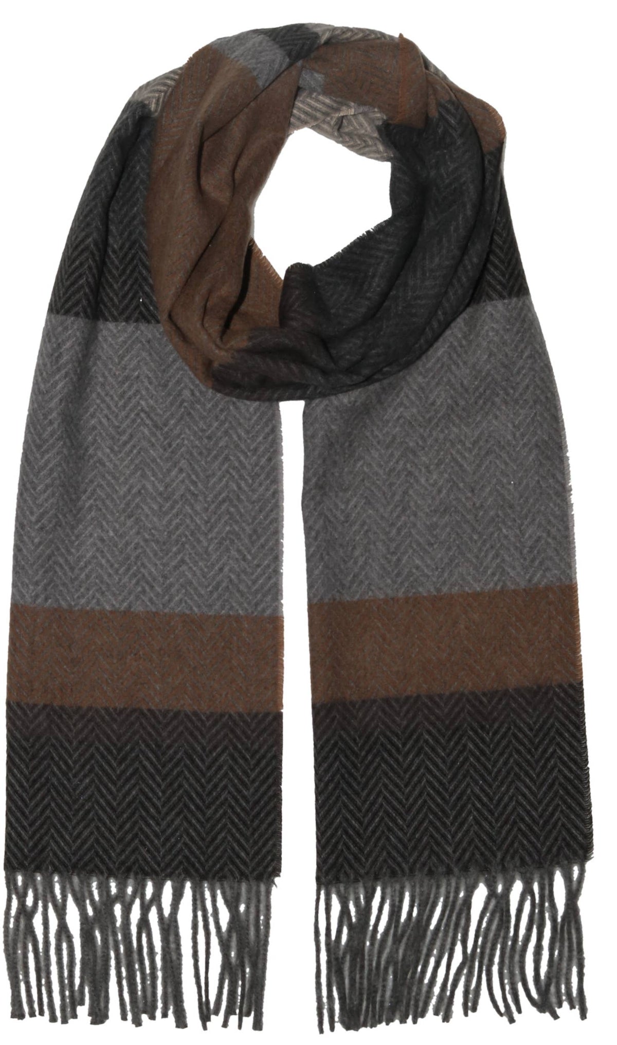 Multi Herringbone Stripe: Grey