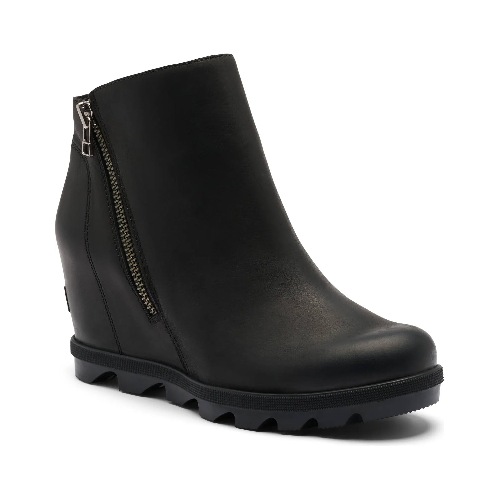 Sorel Joan Rhapsody Zip Wedge Boot in Black, Black, alternate view