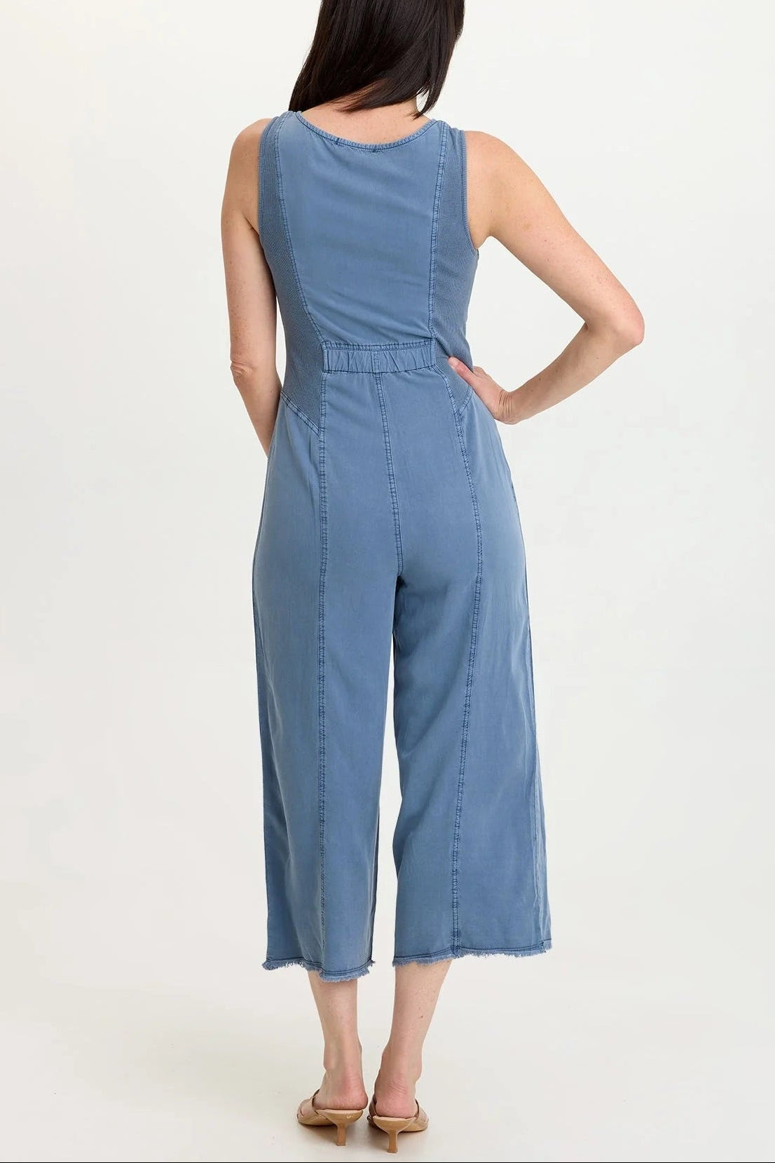XCVI Wearables Linette Twill Jumpsuit - Hypnotic Pigment