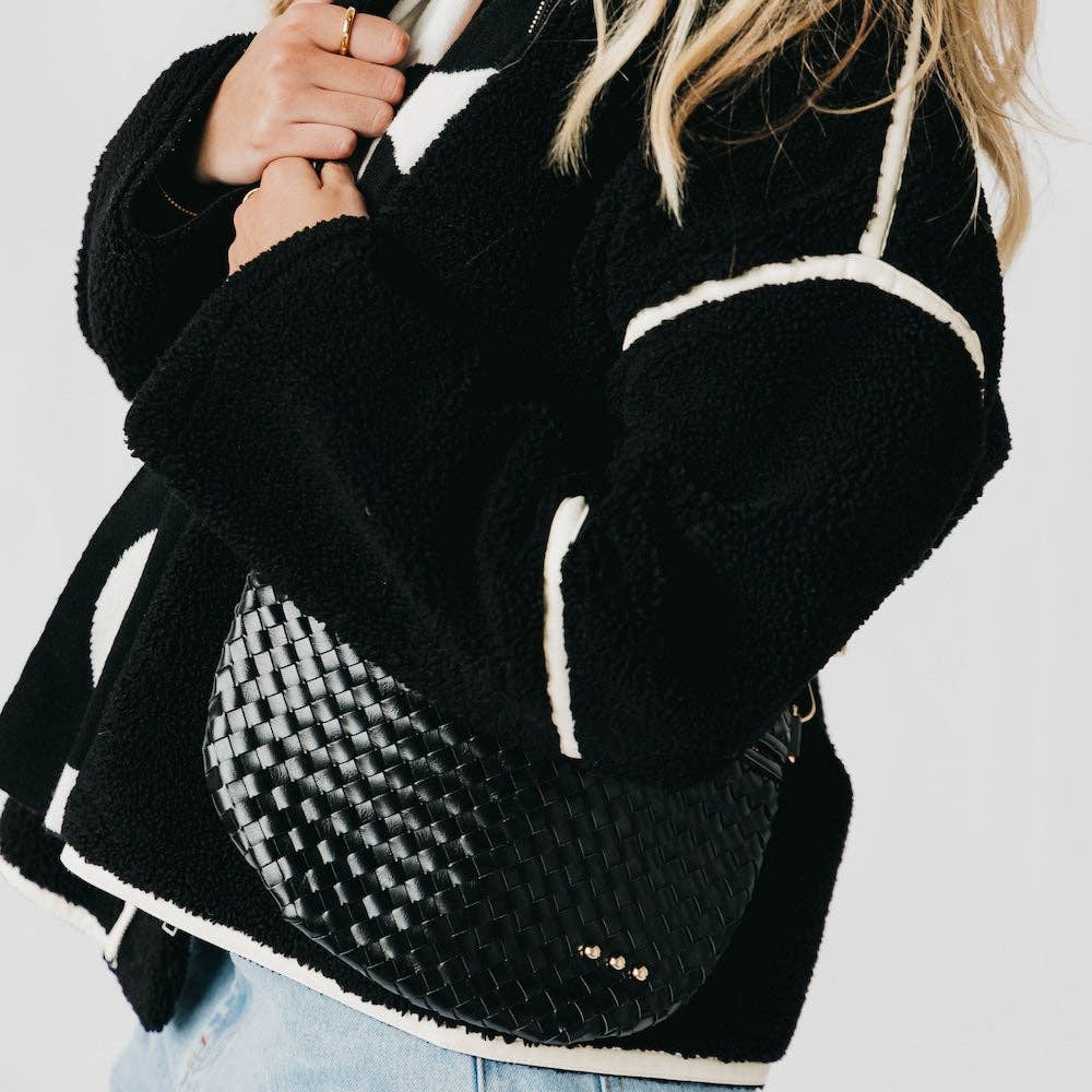 Westlyn Woven Bum Bag -  Checkered Coffee