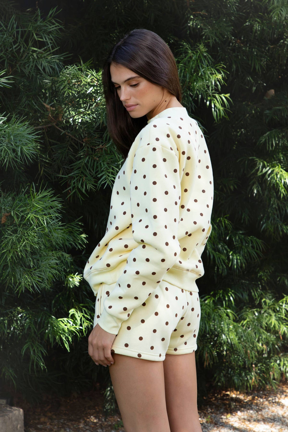 TICTOC Pippa Polka Dot Sweatshirt - Pink/Brown