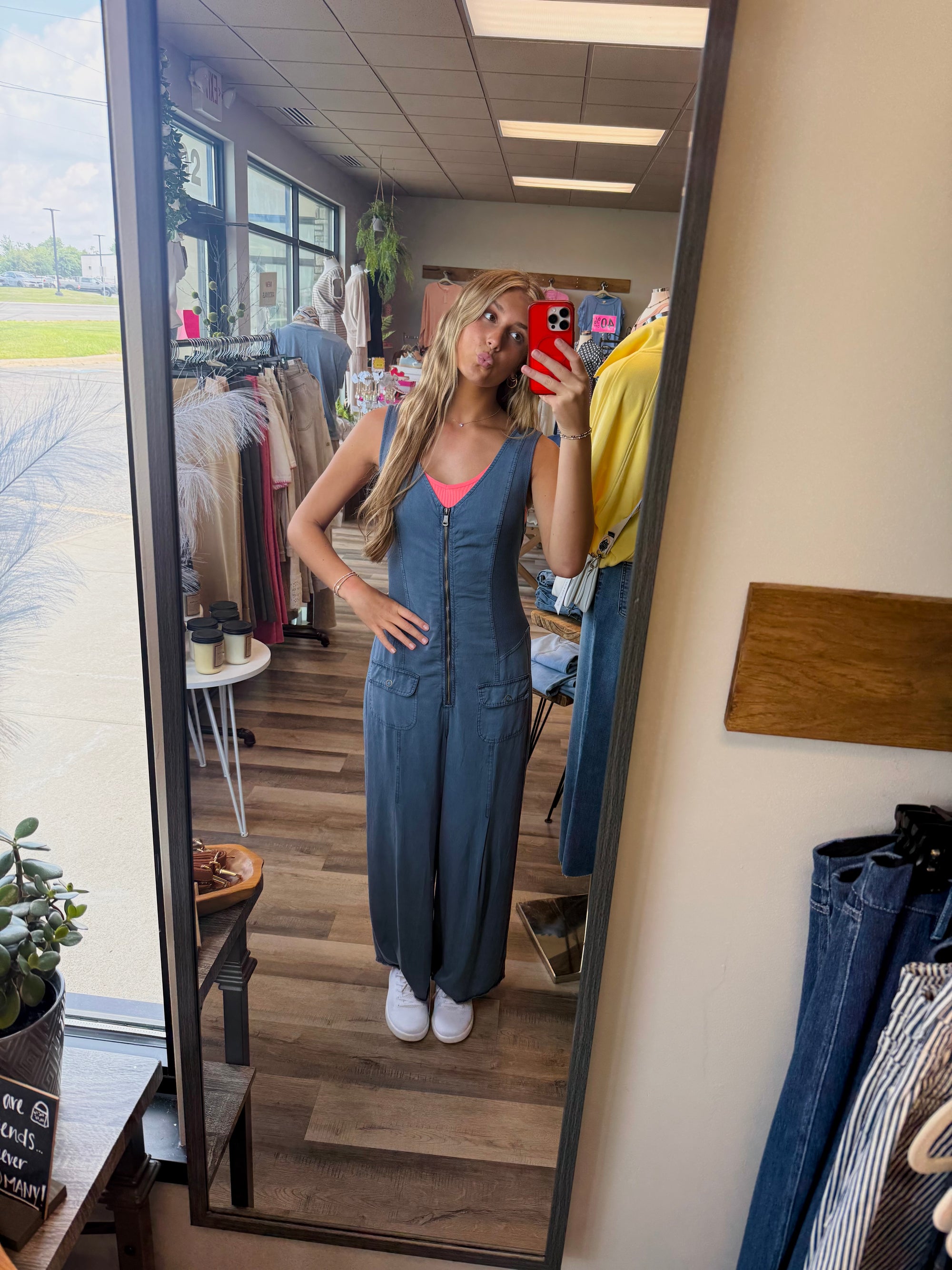 XCVI Wearables Linette Twill Jumpsuit - Hypnotic Pigment