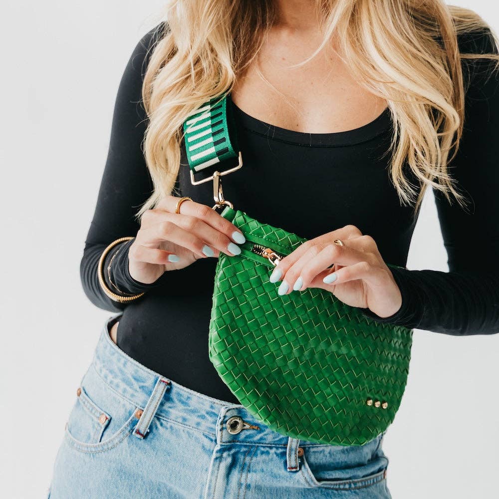 Westlyn Woven Bum Bag -  Checkered Coffee