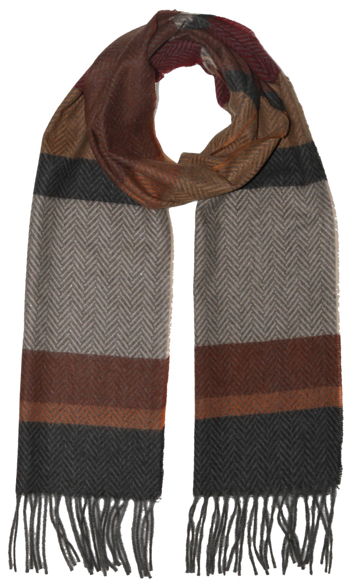 Multi Herringbone Stripe: Grey