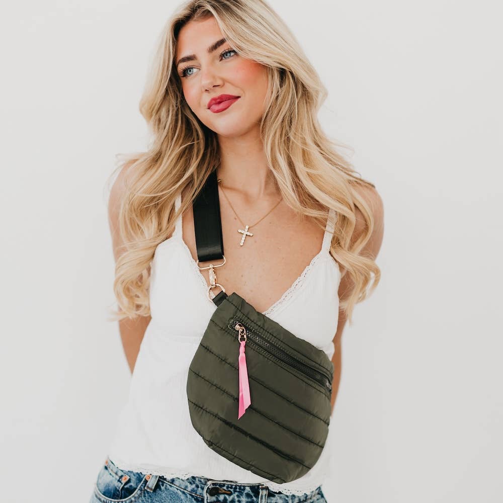 Jolie Puffer Belt Bag|Sand