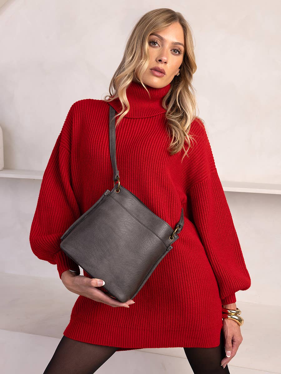 Sutton Crossbody- Charcoal