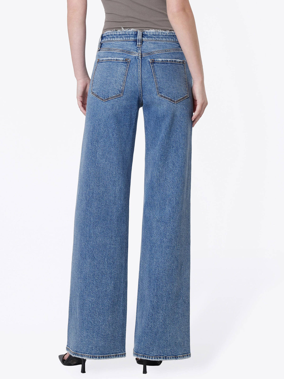 Flying Monkey Mid Rise Twisted Wide Jean - Great