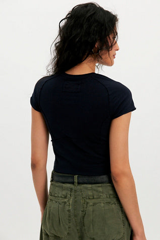 Free People Protagonist Tee in Black - side view