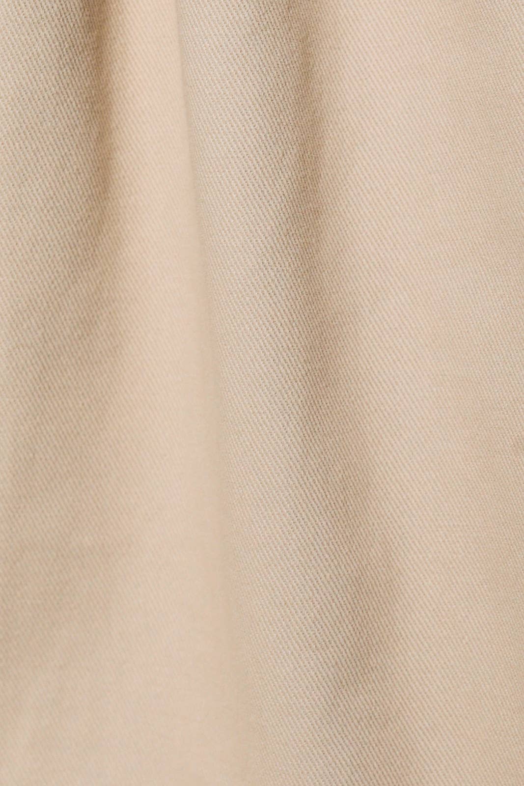 LE LIS Peter Pan Collar Ruched Jacket - Beige