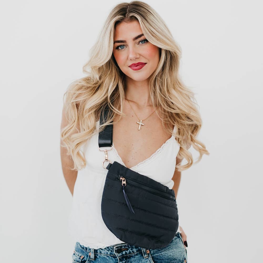 Jolie Puffer Belt Bag|Sand