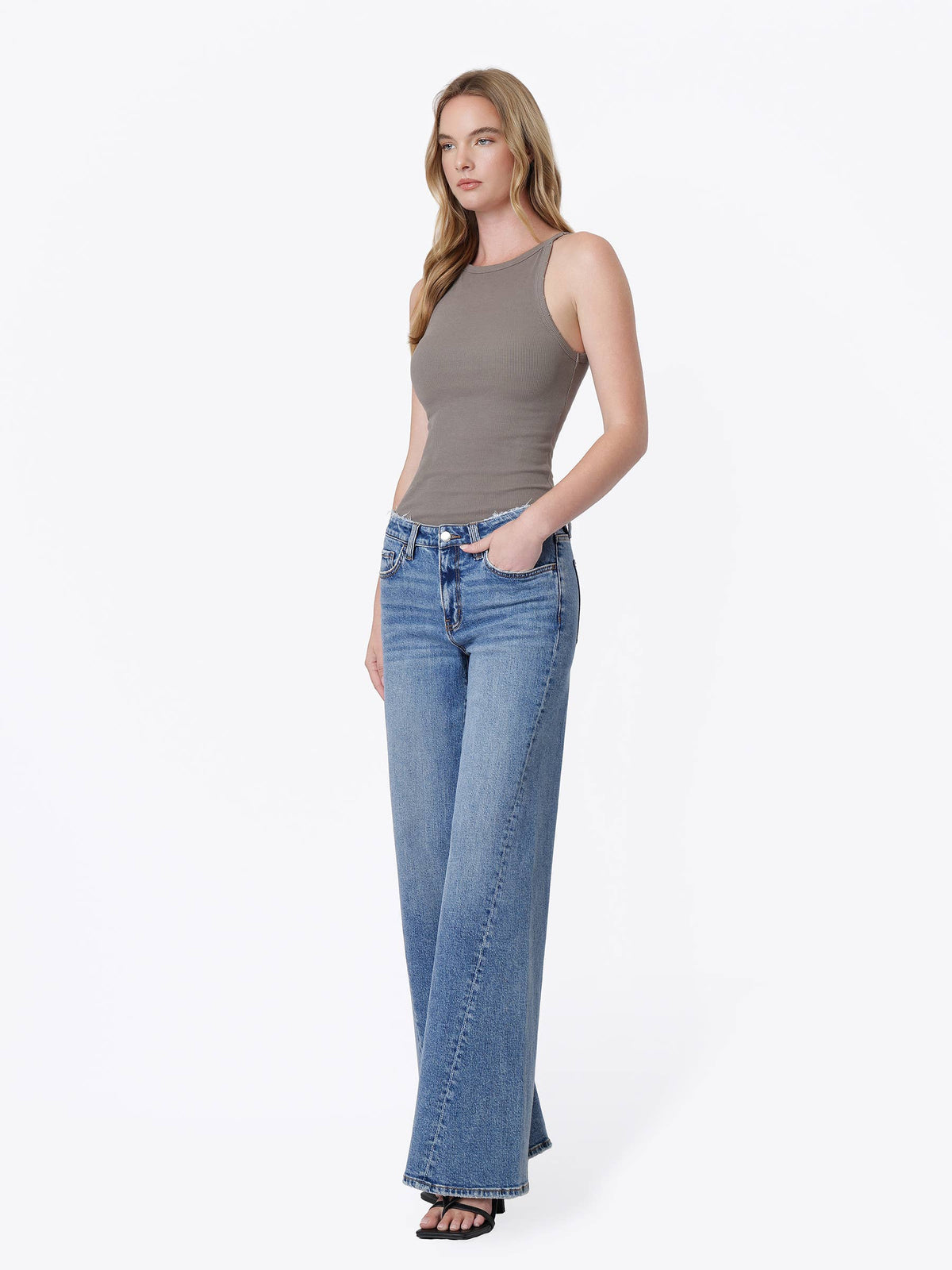 Flying Monkey Mid Rise Twisted Wide Jean - Great