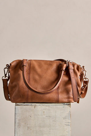 Free People We The Free Baby Emerson Tote Bag - Saddle, detail view