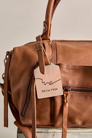 Free People We The Free Baby Emerson Tote Bag - Saddle, side view