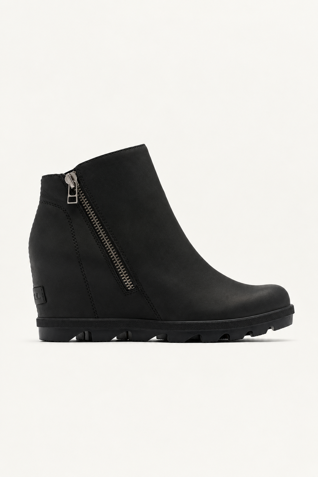 Sorel Joan Rhapsody Zip Wedge Boot - Black