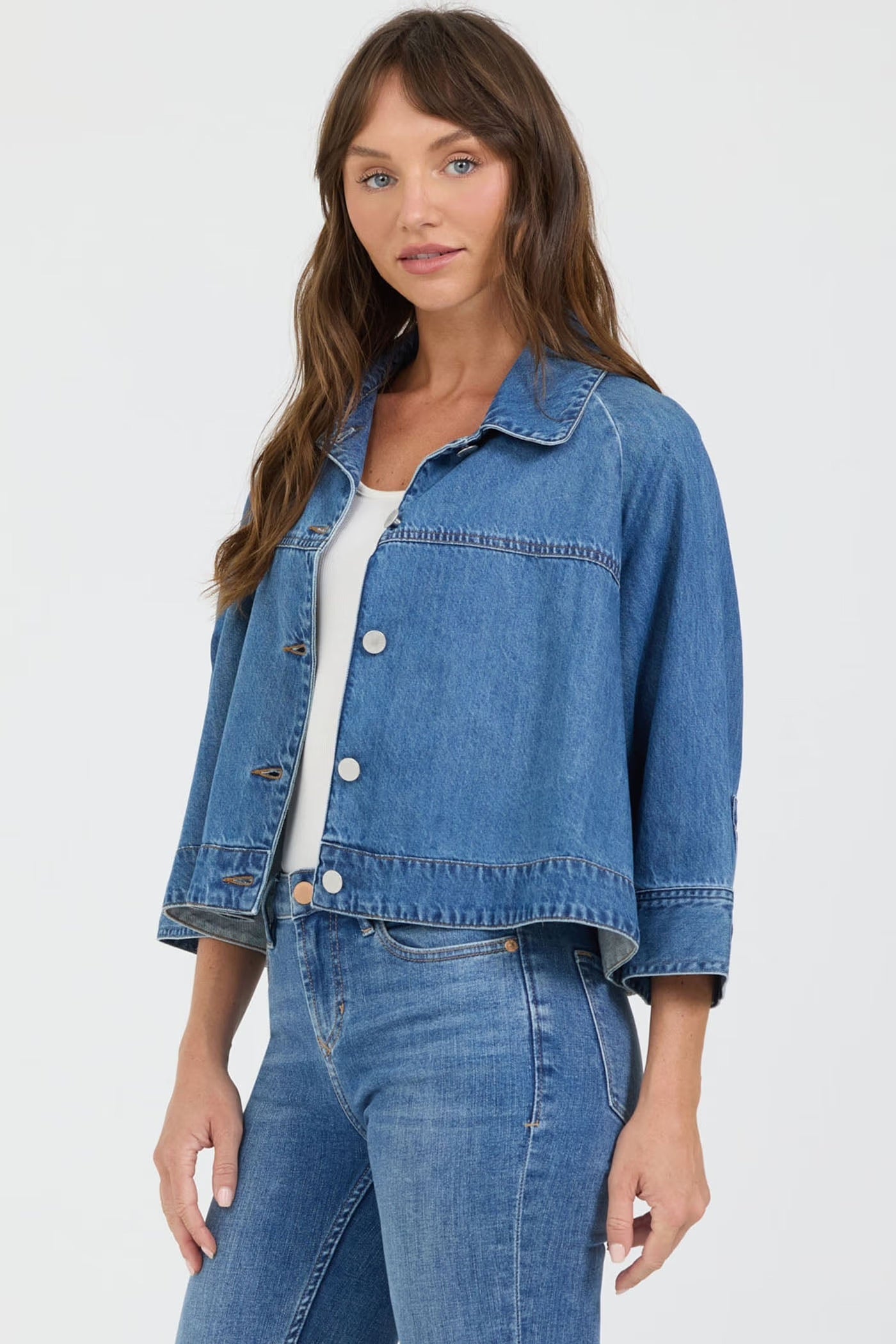Dear John Cristo Denim Shirt - Mid Blue