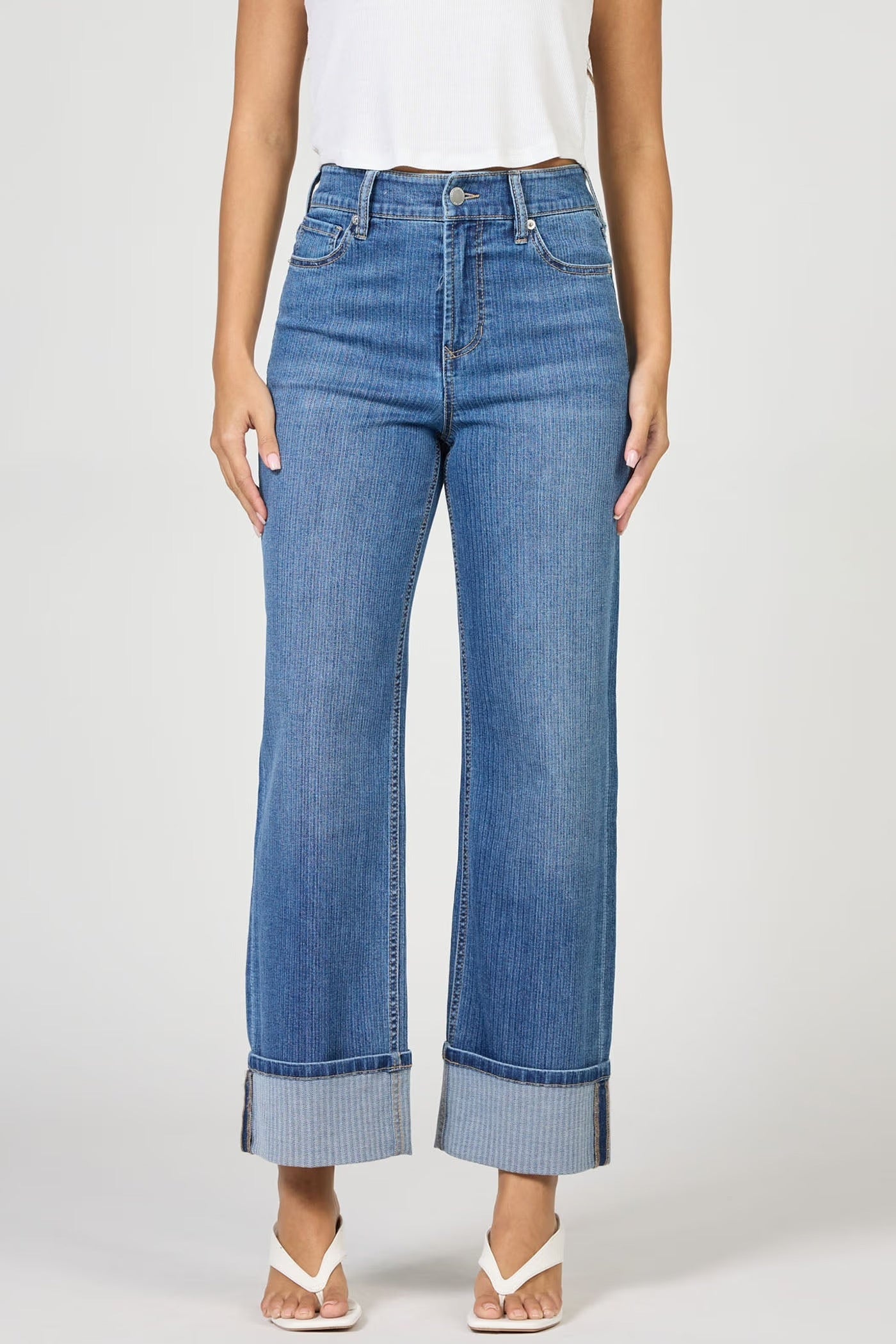 Dear John Holly Cuffed Crop Jean - Abbey Road