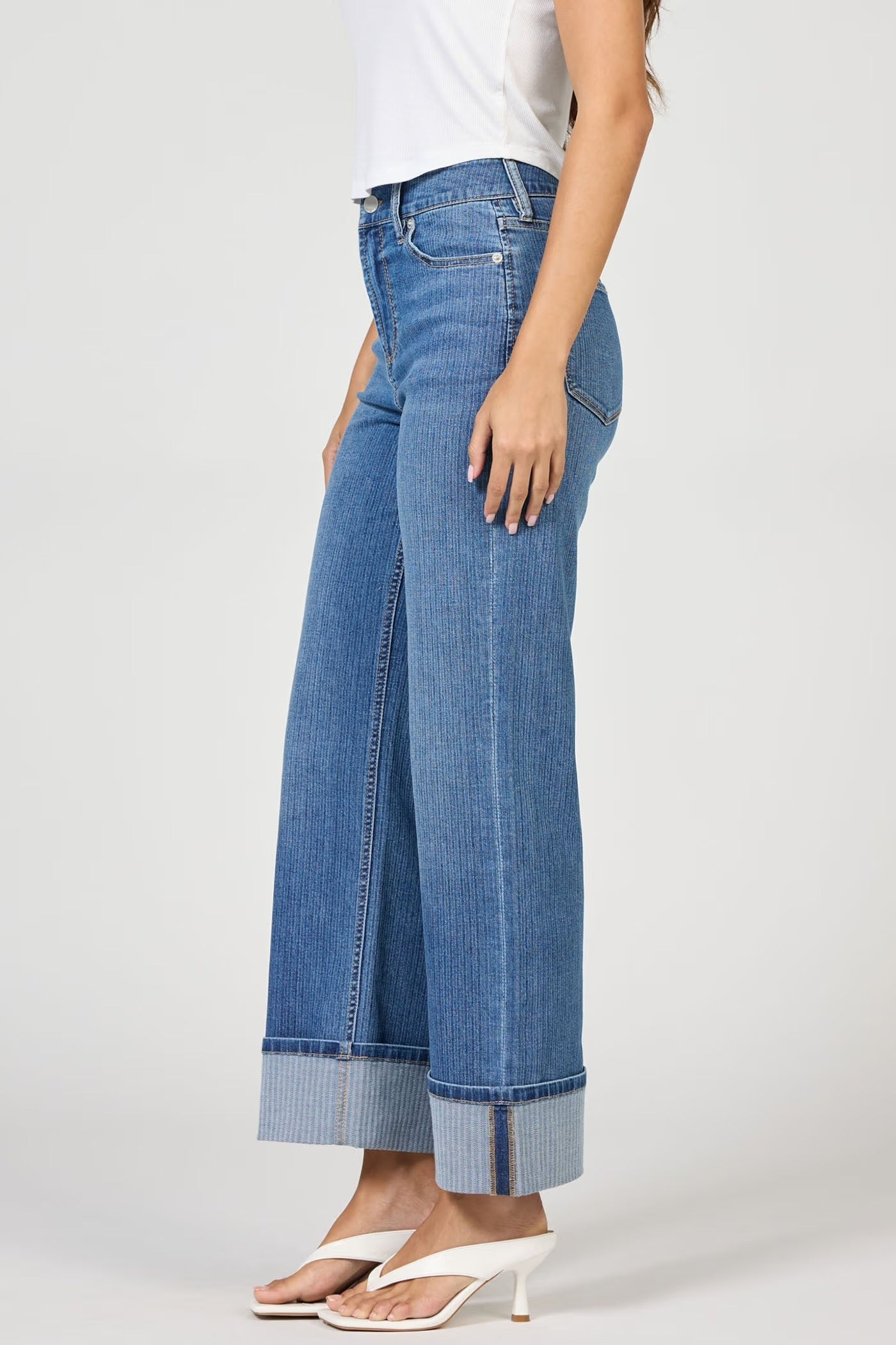 Dear John Holly Cuffed Crop Jean - Abbey Road