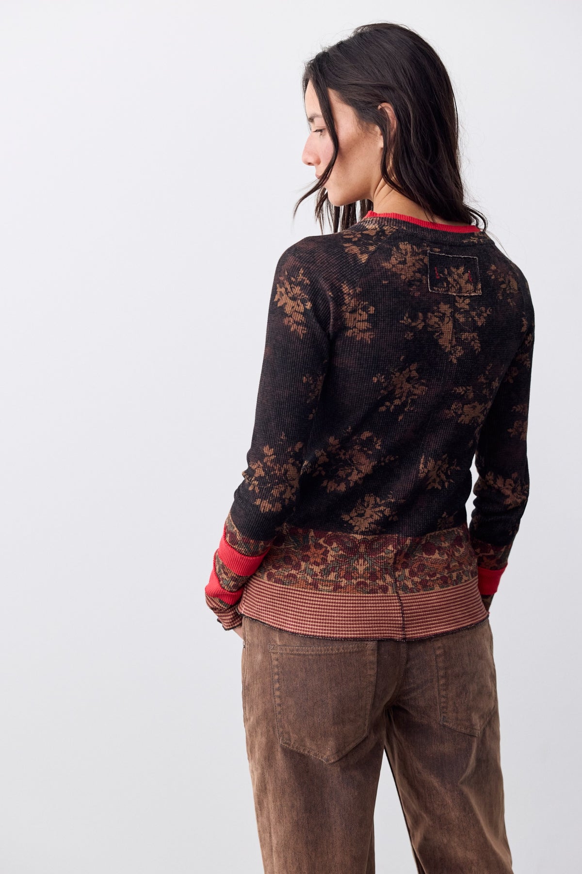 Free People Easy Does It Printed Top