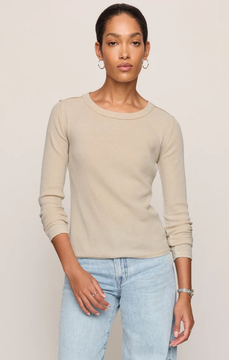 Z  Supply Arlet Mini Thermal Top - Soft Ecru