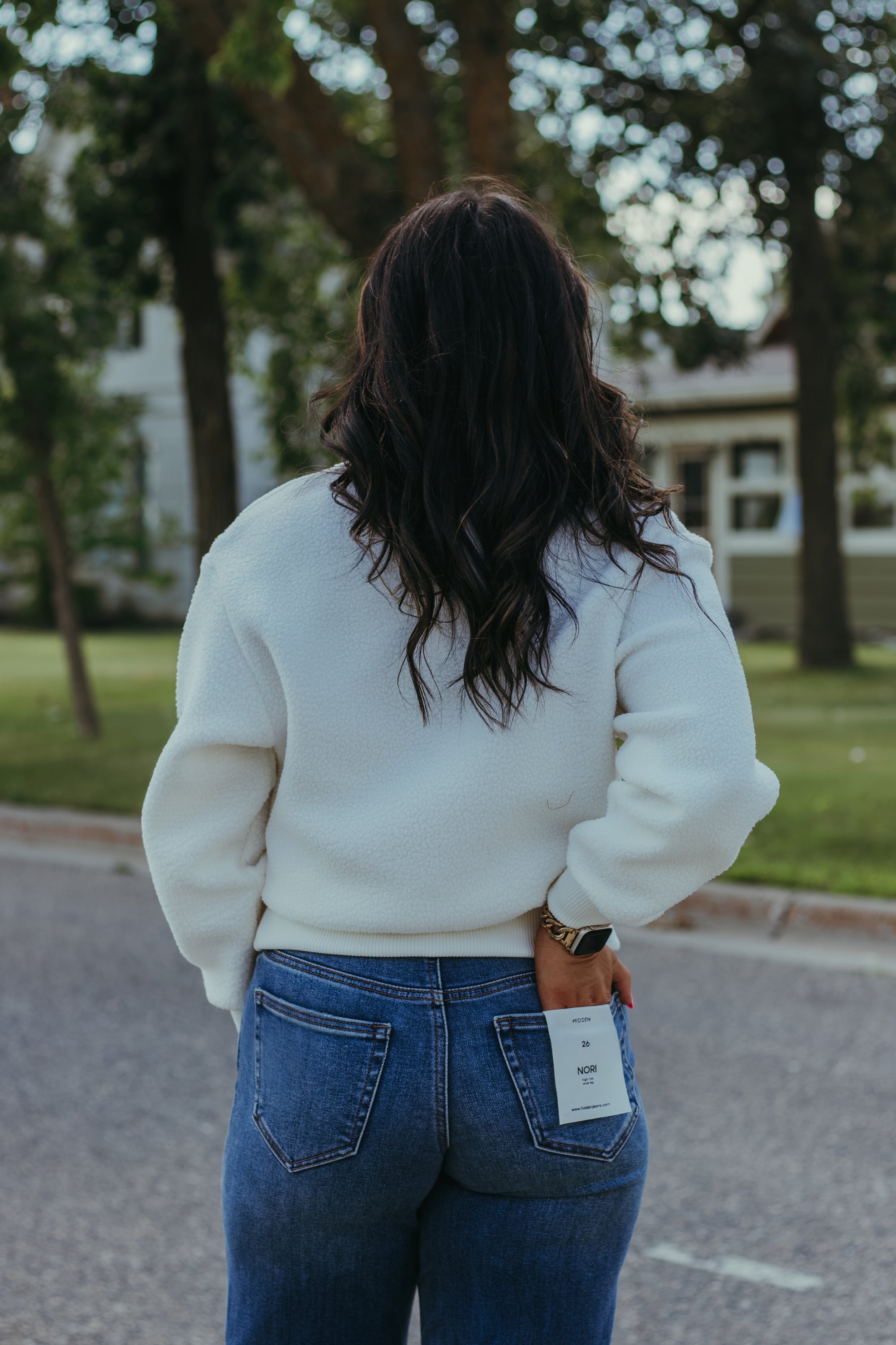 Charlie B Half Zip Fleece Pullover - Ecru