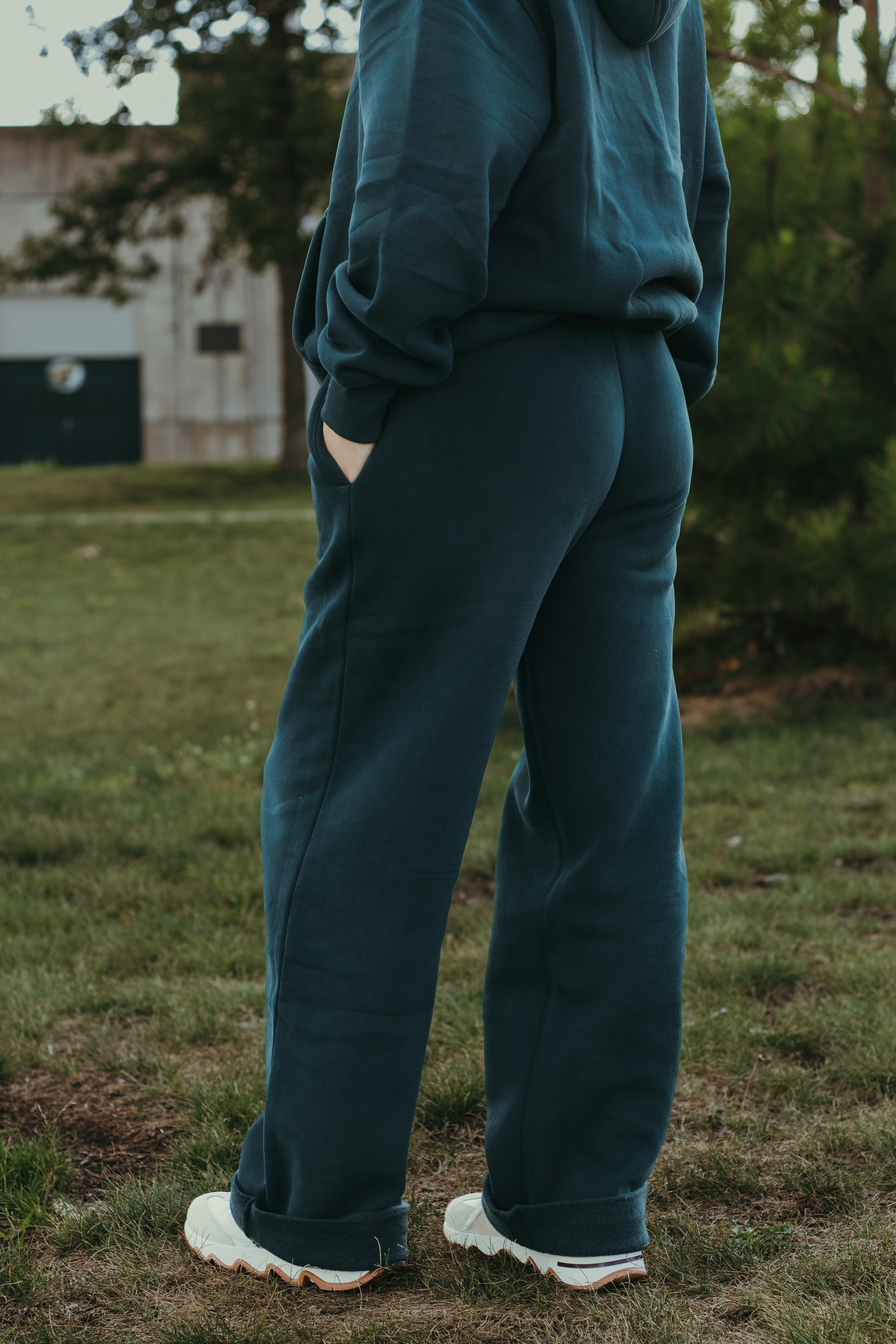 TICTOC Wide Leg Sweatpant - Forest
