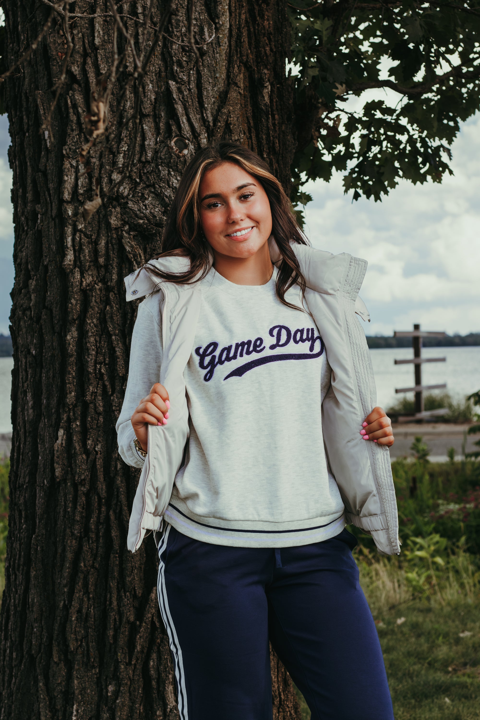 Z Supply Boyfriend Game Day Sweatshirt - Grey