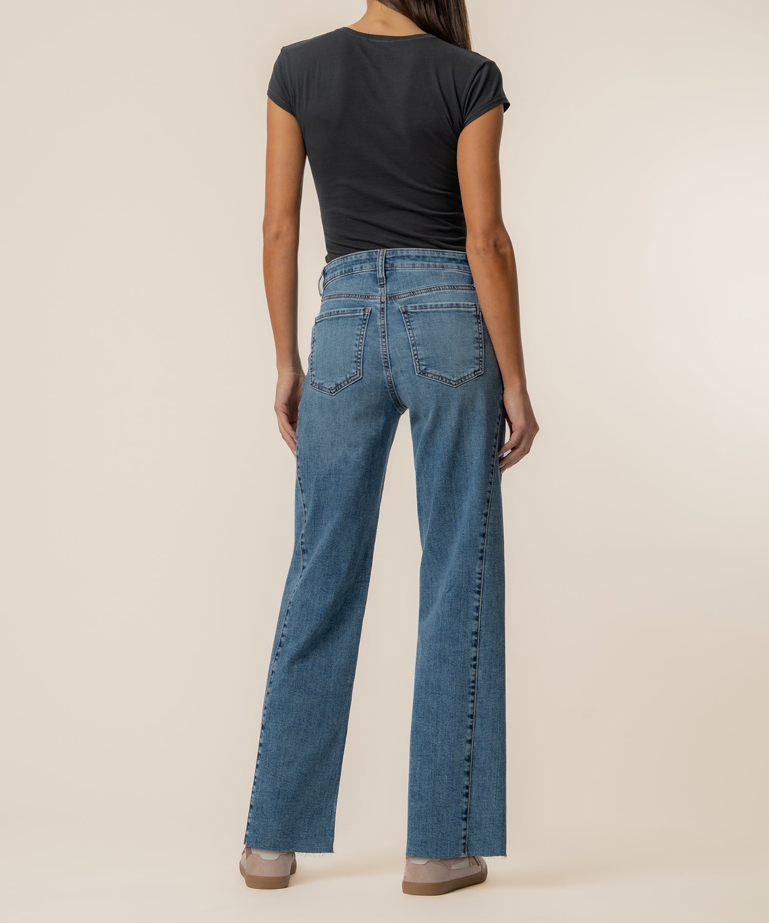 Kut Charlotte High Rise Wide Leg - Synergy, back view