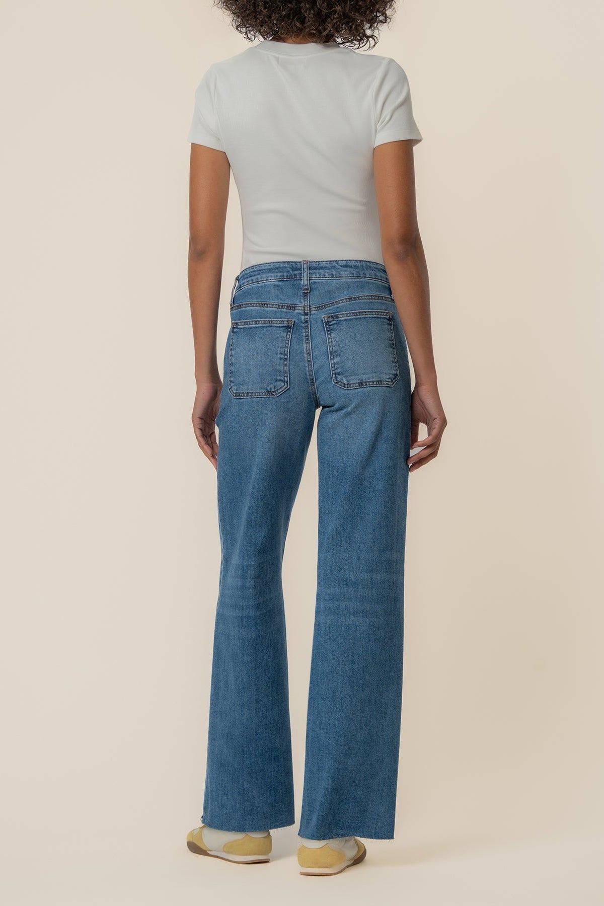 Kut Maya High Rise Wide Leg - Success, back view