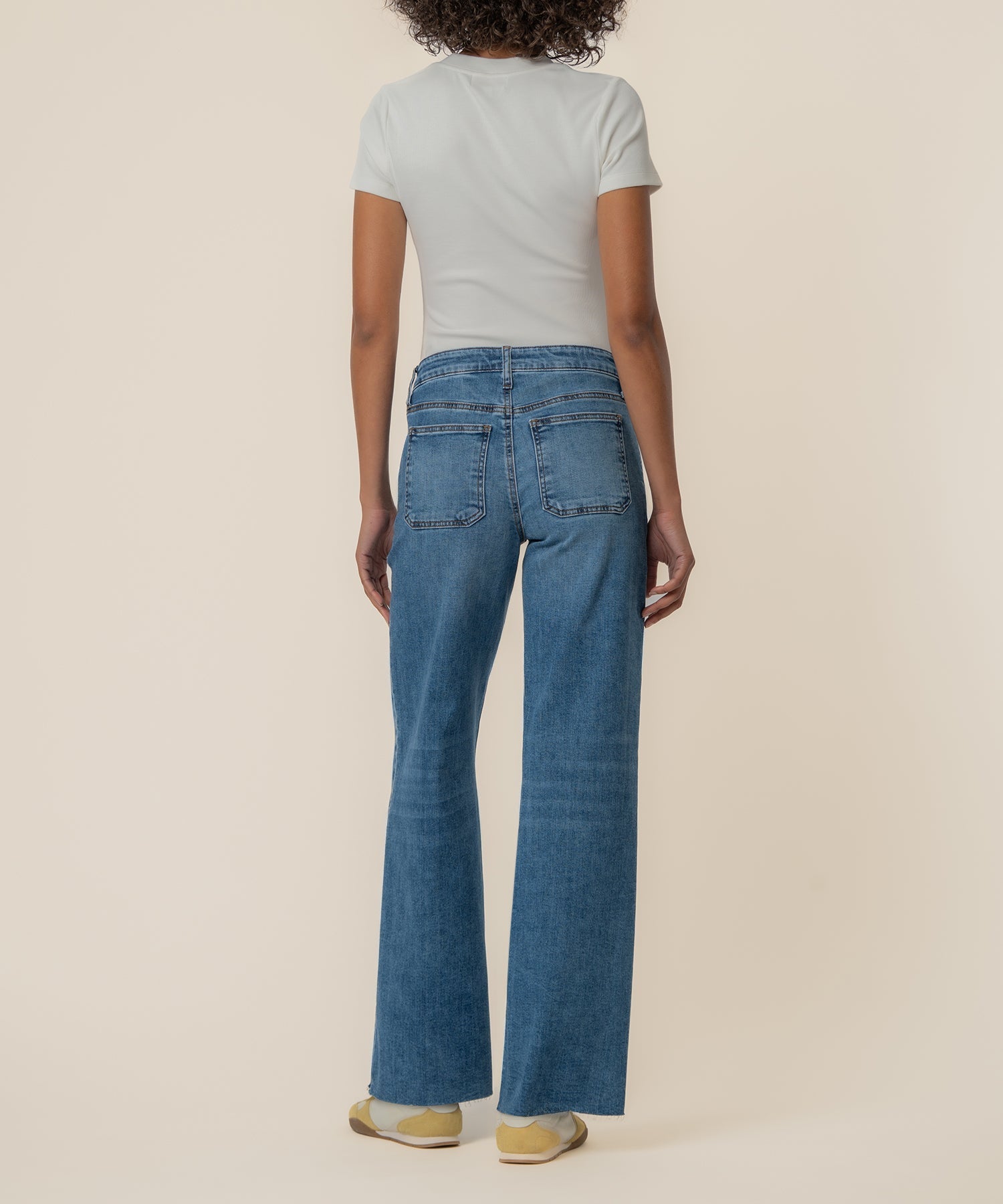 Kut Maya High Rise Wide Leg - Success, back view