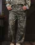 Eesome Bandana Printed Barrel Overalls - Vintage Army