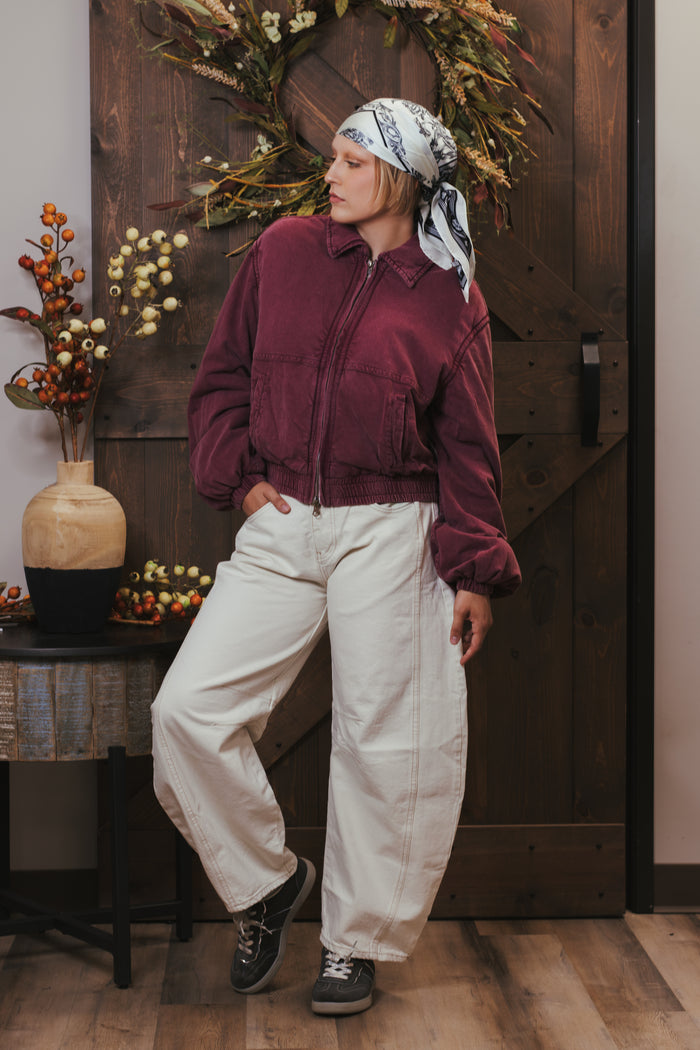 Free People Good Luck Barrel - Milk