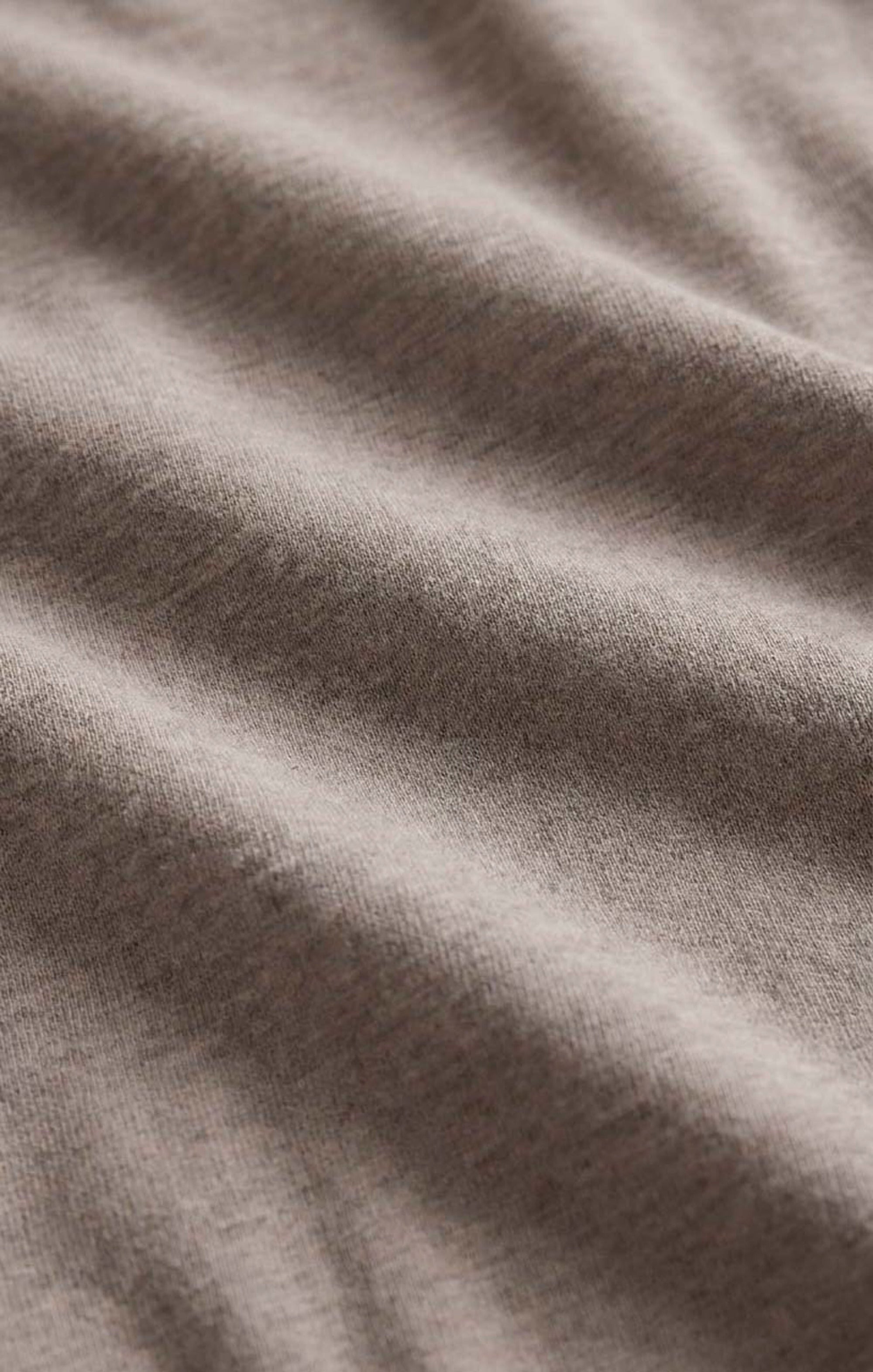 Z Supply Foundation Slub Tee in Heather Ash - fabric detail