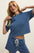 Curran Knit Denim Sweatshirt Calypso Blue swatch