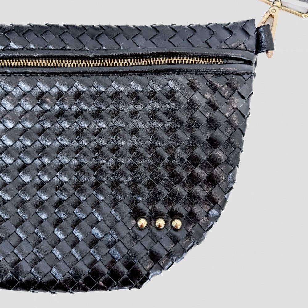 Westlyn Woven Bum Bag -  Checkered Coffee