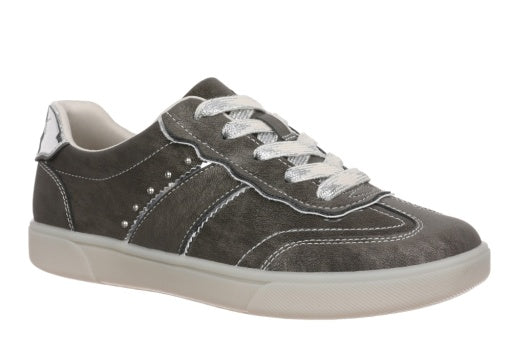 Blowfish Tastic 2 Sneaker in Smooth Charcoal, platform lace-up sneaker