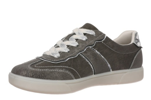 Side view of the Blowfish Tastic 2 Sneaker in Smooth Charcoal