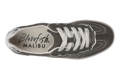 Close-up of the lace-up detail on the Blowfish Tastic 2 Sneaker