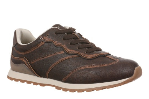 Blowfish Valley Sneaker in Smooth Brown, lace-up casual athletic sneaker