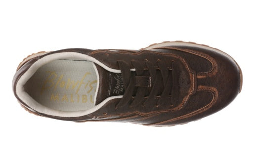 Close-up of the lace-up detail on the Blowfish Valley Sneaker