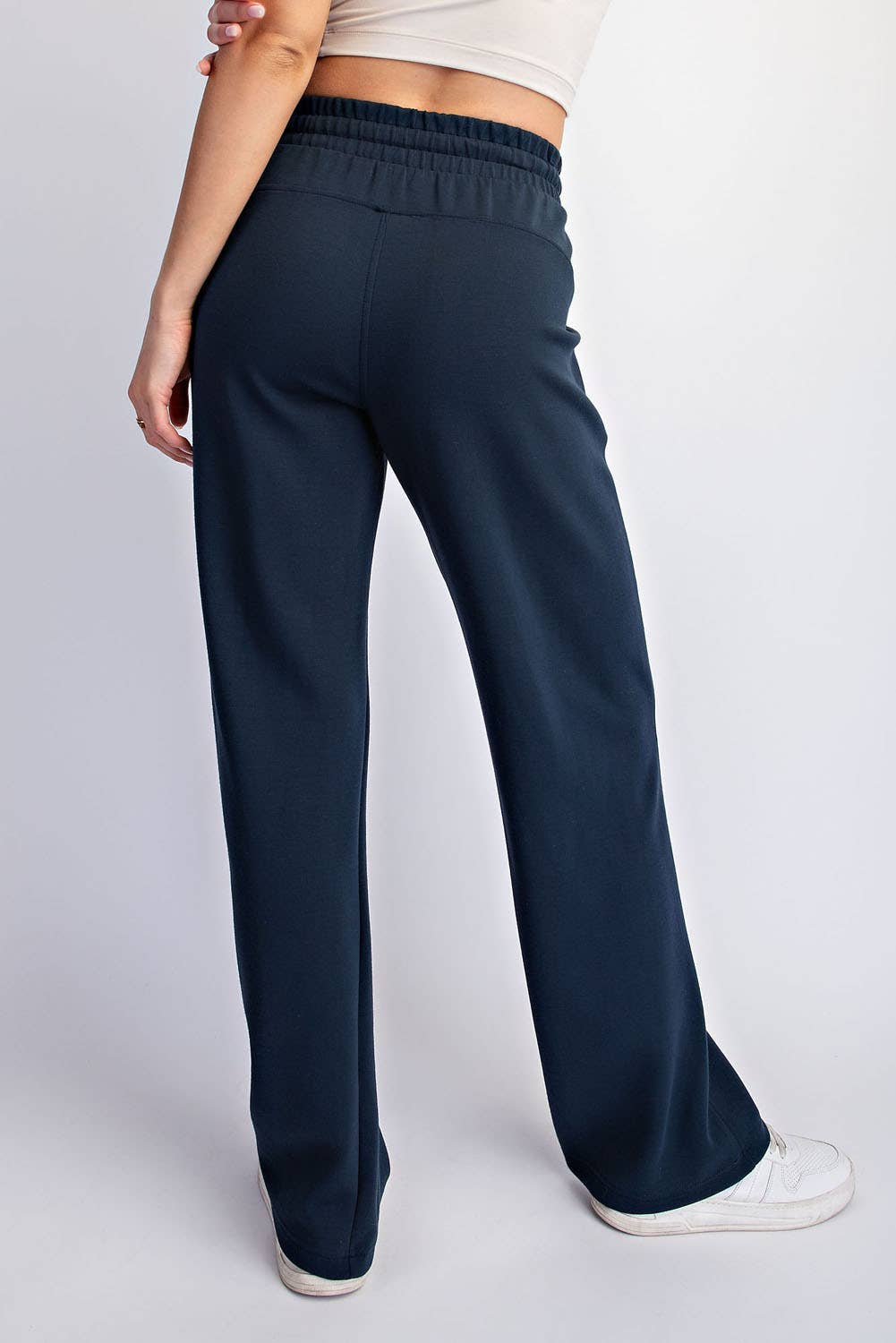 Rae Mode Modal Scuba Straight Pant - Smoky Navy