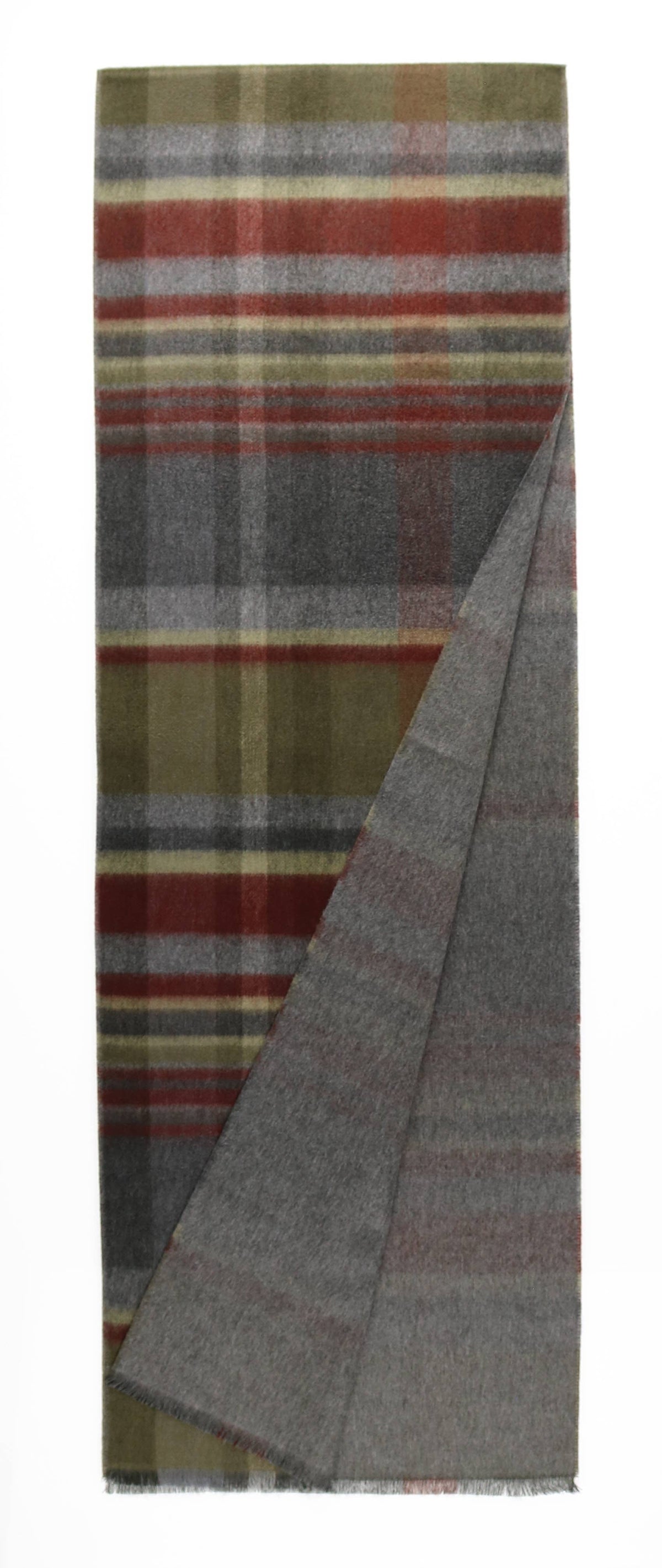 Multi Plaid/ Solid Reversible: Chocolate