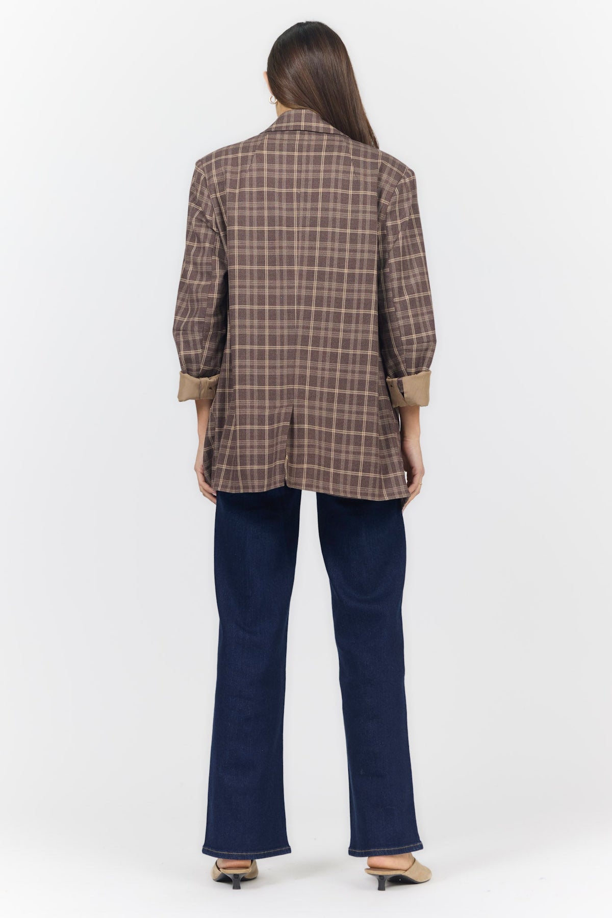 Dear John Spencer Jacket in Cambridge Check, back view